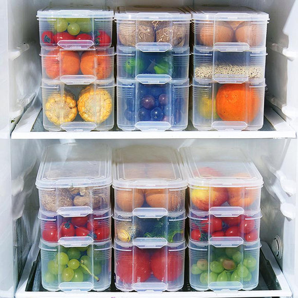 Single Layer Plastic Storage Rack Refrigerator Kitchen Fresh Refrigerated Coarse Grain Dry Food