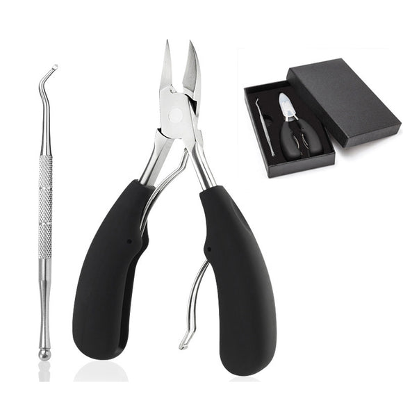 2 In 1 Ingrown Toenail Nipper Nails Clipper Nail Lifter Kit Paronychia Care Manicure Pedicure Tools