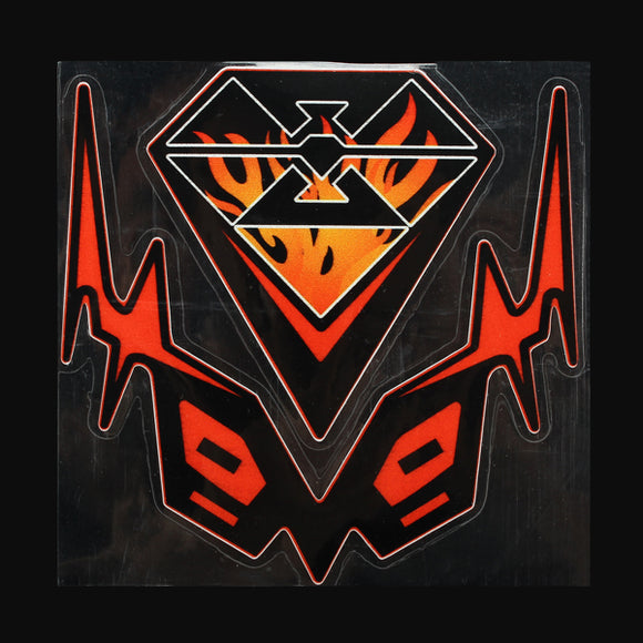 Motorcycle Reflective Waterproof Stickers Scooter Colorful Decals