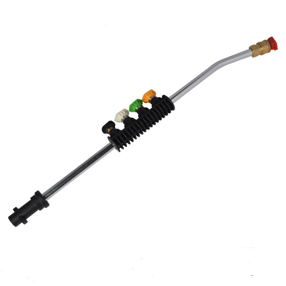 Car Washer Metal Lance Spear Wand With 5 Quick Jet Nozzle Rotating Nozzle
