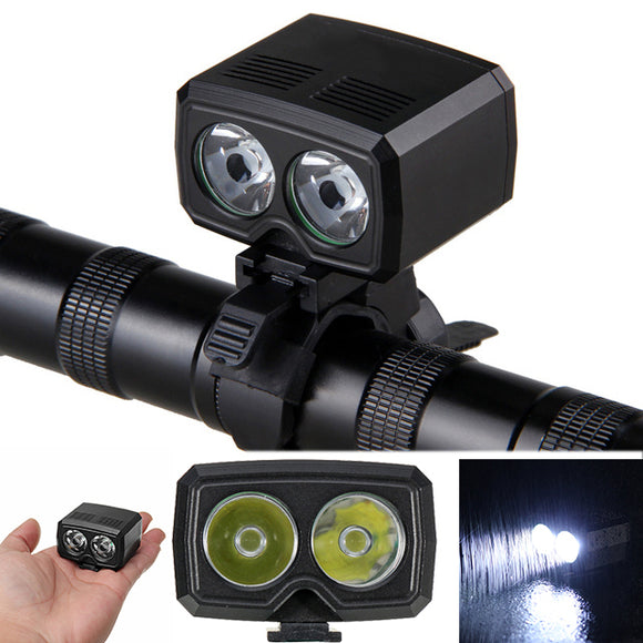 XANES DL05 1000LM 2XPE LED 1200mAh Battery 5-Mode IP65 Waterproof Mini Bike Head Light Power Disp