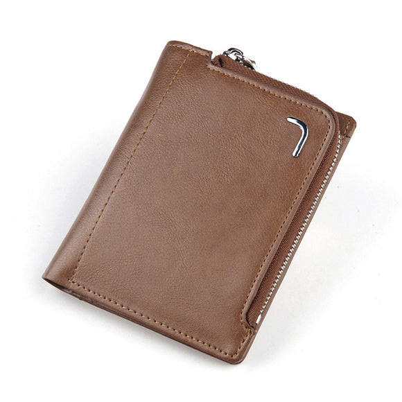 Solid Faux Leather 8 Card Slots Card Holder Wallet For Men