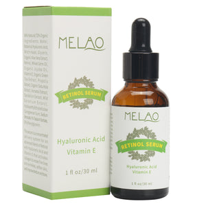 Melao Retinol Essence Liquid Facial Serum Anti Wrinkle Vitamin E Lighten Tender Hyaluronic Acid