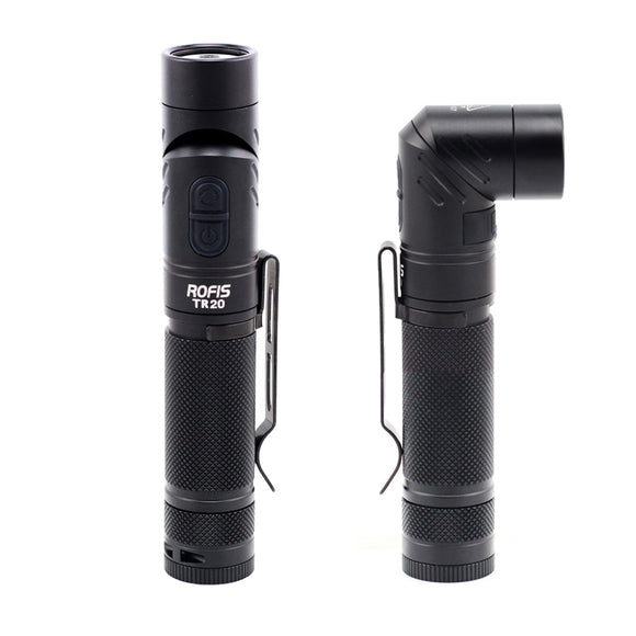 Rofis TR20 Xp-l Hi V3 1100LM Rechargeable LED Anglelight Flashlight