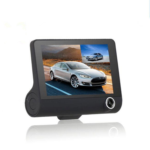 4 Inch 1080P Dual Lens Car DVR Dash Cam Camera Video Recorder Rear View G-sensor