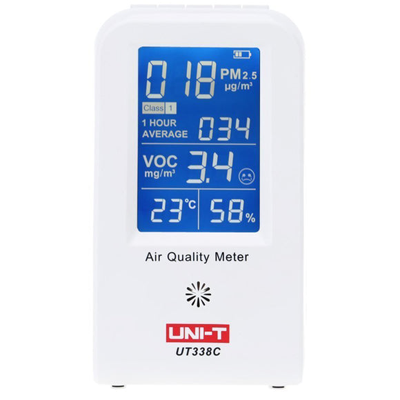 UNI-T UT338C 7 in 1 VOC Formaldehyde Detector PM2.5 Air Quality Monitoring Tester
