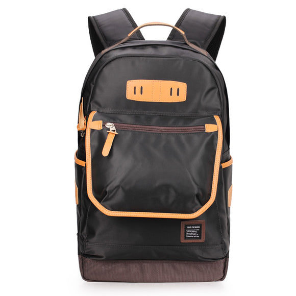 Men Polyester Casual Backpack Laptop Student School Backpack