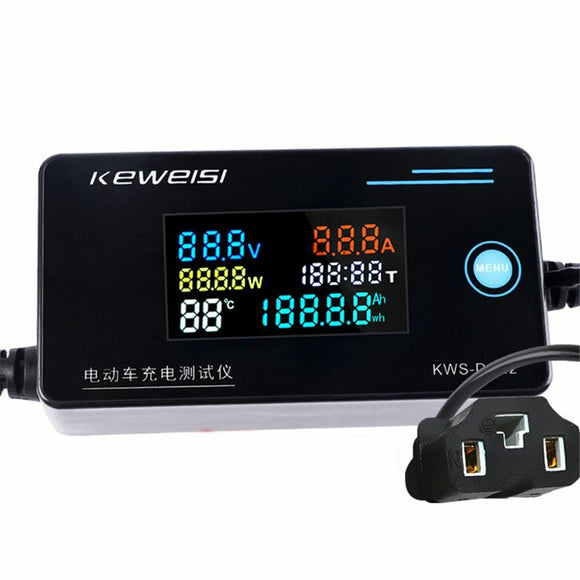 KEWEISI KWS-DC22 Charger Detector Digital Voltmeter Ammeter Wattmeter Voltage Current Power Energy Meter 8-120V 0-10A