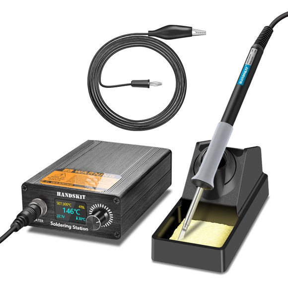 HANDSKIT 70W T12D Portable Digital OLED Soldering Station Adjust Temperature Electronic Soldering Iron Welding Tool