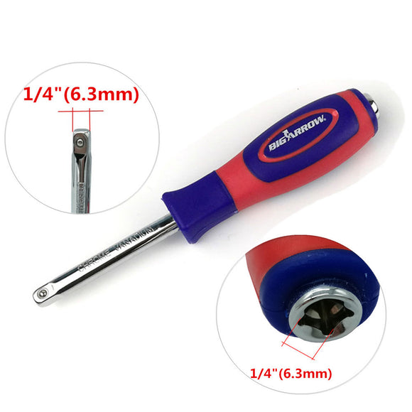 1/4inch Socket Wrench Driver Standard With Internal 1/4 Female End Attachment Extension 150mm CR-V