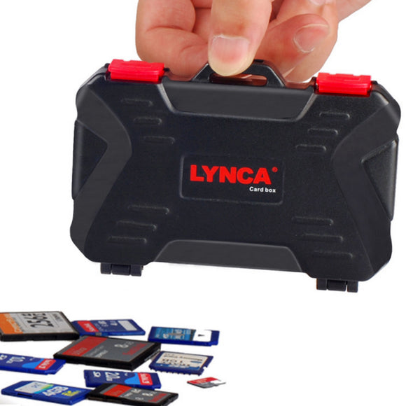 Lynca KH10 Waterproof Memory Card Storage Case Box Holder 4 CF 8 SD Card SDXC MSPD XD 12 TF T-Flash