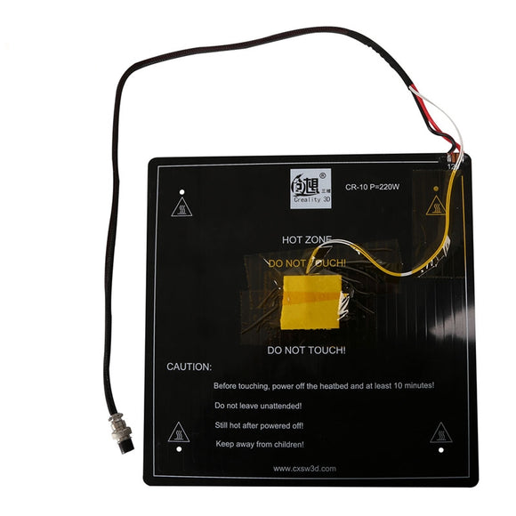 Creality 3D Aluminum 12V MK3 300*300*3mm Heatbed Board With Cable Installed Well For 3D Printer