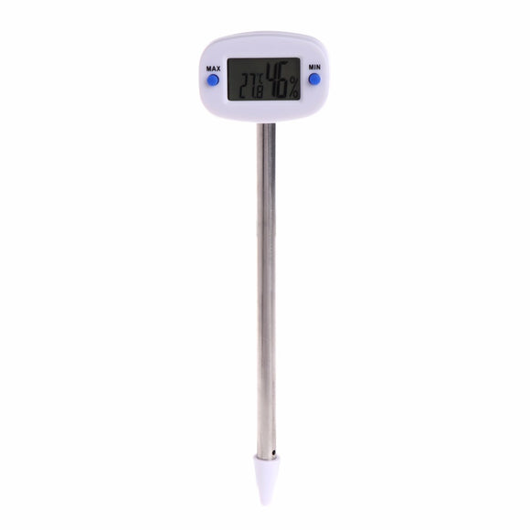 Digital Thermometer Soil Tester Meter Temperature Humidity Monitor Measuring Tool