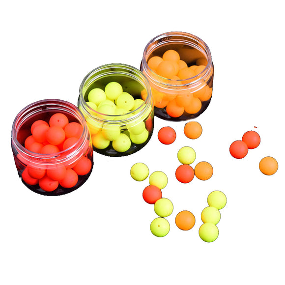 LEO 30PCS EPS Foam Fishing Float Balls Outdoor Fishing Buoyancy Ball Lure Accessory