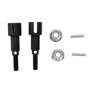 HBX M16107 Upgraded Metal Rear Wheel Shafts+Pins+Lock Nut M4 for 16889 1/16 RC Car Vehicles Spare Parts