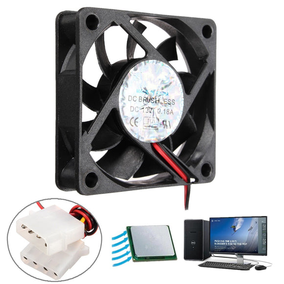 60*60*15mm 4 Pin Low Noise Silent Computer Case Cooling Fan Cooler