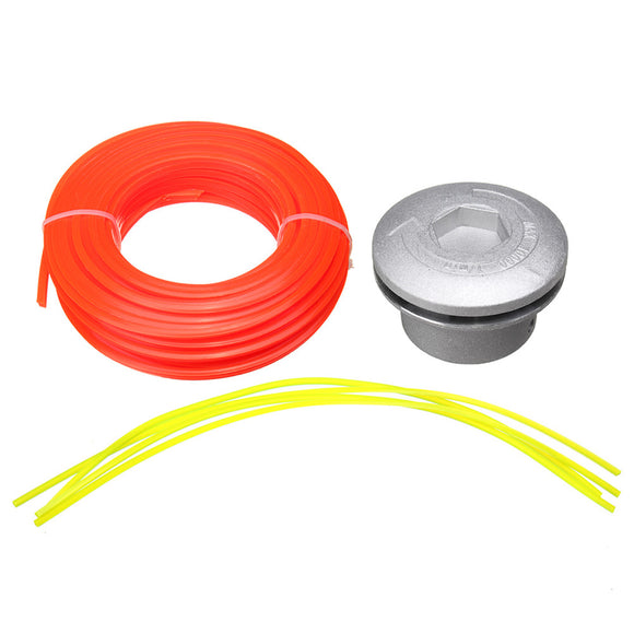 Universal Aluminum Lawnmower Aluminum Grass Trimmer Head with Grass Rope