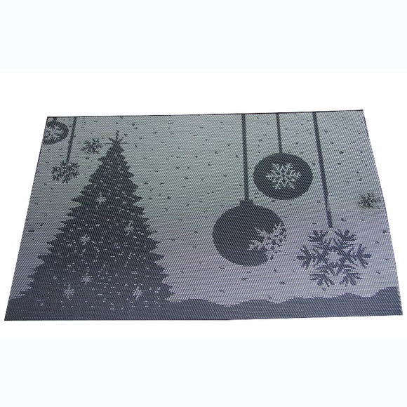 Placemat Fashion Pvc Dining Table Mat Christmas Disc Pads Bowl Pad Coasters Waterproof Table C