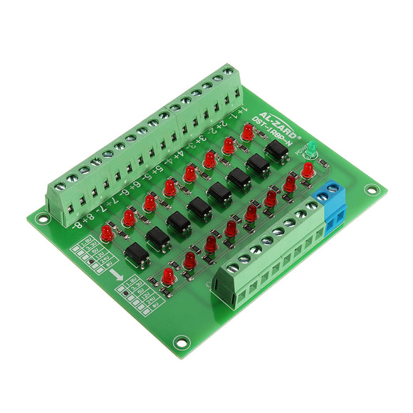 8 Channel 12V To 3.3V Optocoupler Isolation Module PLC Signal Level Voltage Conversion Board