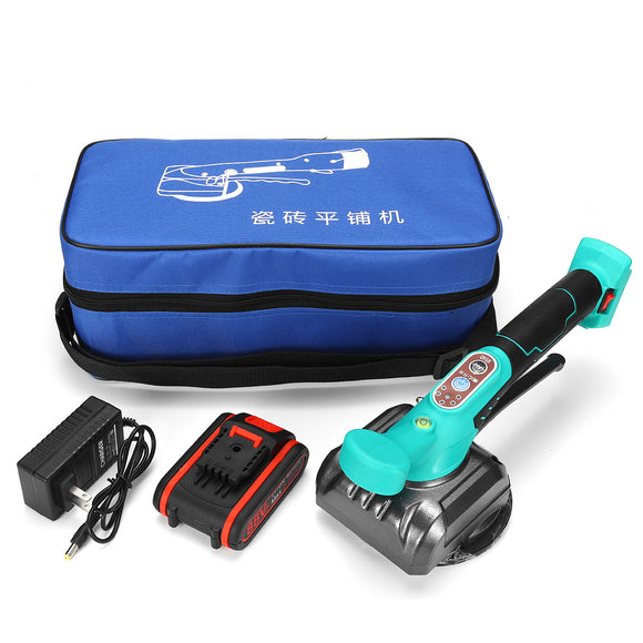 6 Speed Tile Tiling Machine Vibrator Suction LED Light For 120x120cm Ceramic Floor W/ 1pc Battery