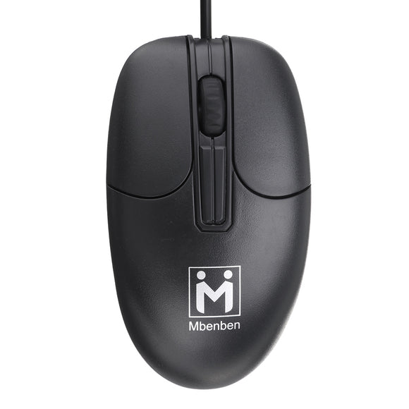 Maibenben 1000DPI USB Wired Mouse Gaming Office Mice 3 Buttons Mouse