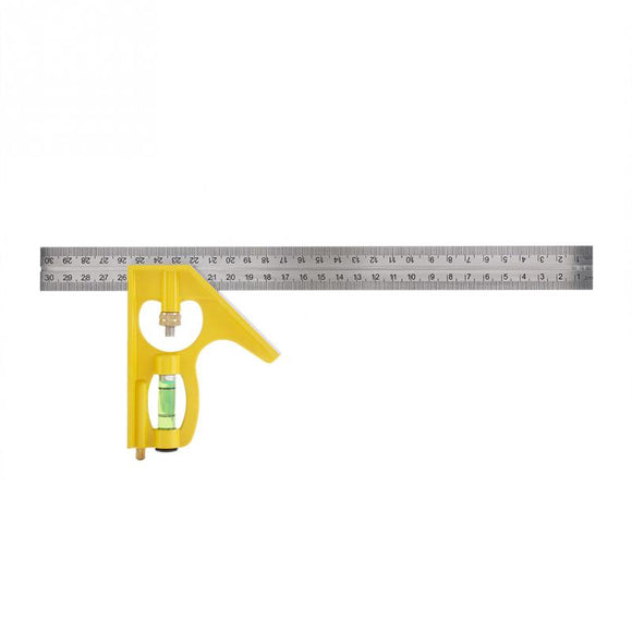 Right Angle Ruler Square 300mm Multi-functional Adjustable Combination Square Right Angle Ruler Engineer Measuring Tool