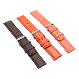 22mm Replaceable Leather Watch Band Strap Bracelet Time Steel for Samsung Gear 2/S2