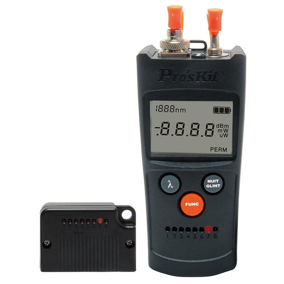 Pro'sKit MT-7602-C 4 in 1 Fiber Power Meter Laser Fiber Continuity Test Pen Network Tester with Illumination Light