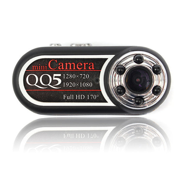QQ5 170 Degree Angle Full HD 1080P 720P Infrared Night Vision DV Mini Sport Security Camera Camcorder
