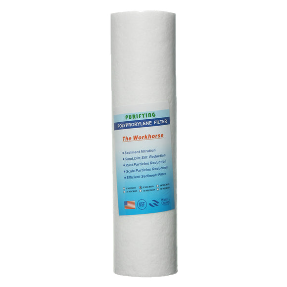 10 PP Replacement Water Filter Cartridges 0.5 Micron Sediment