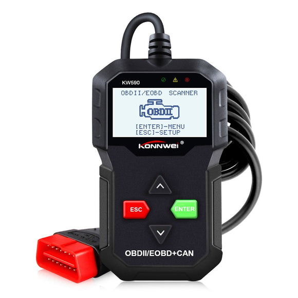 KONNWEI KW590 Universal OBDII Diagnostic Scanner Car Engine Fault Code Reader Scan Tool