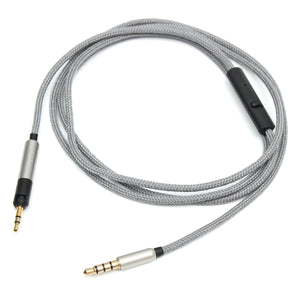 Cable Remote & Mic for Sennheiser Momentum 1.0 2.0 Over Ear On-Ear Headphones 1.2M