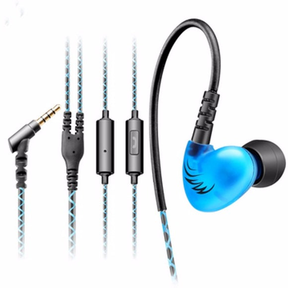 QKZ C6 In-ear Sport Heavy Bass HIFI Sound Waterproof Headphones With Microphone