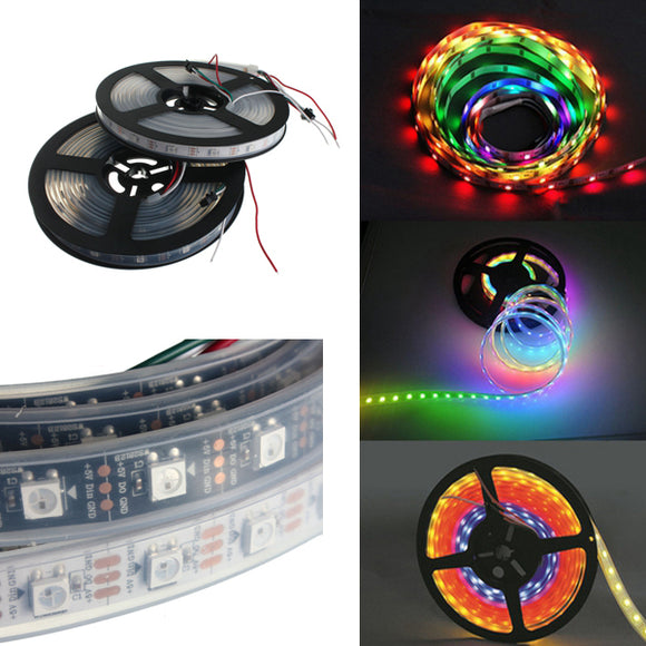 5M WS2812B 5050 RGB Waterproof IP67 150 LED Strip Light Dream Color Changing Individual Addressable DC 5V