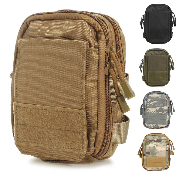 Outdoor Tactical Molle Pouch EDC Utility Sports Waist Bag With Cell Phone Holster Holder