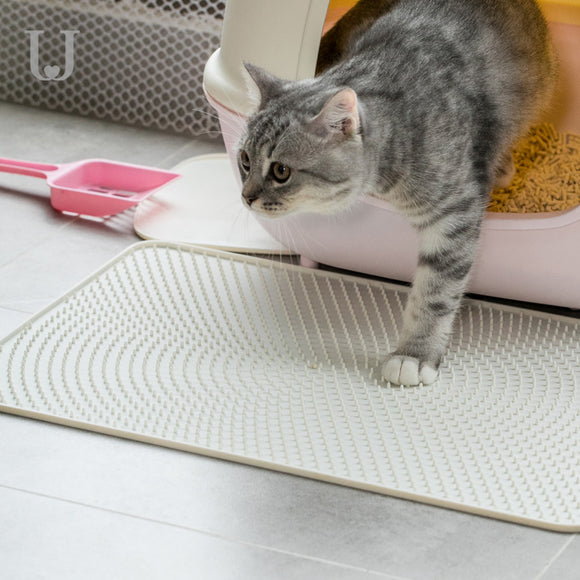 Jordan&Judy JJ-PE0014 Cat Litter Pad Silicone Material Waterproof White  Pet Mat From Xiaomi Youpin