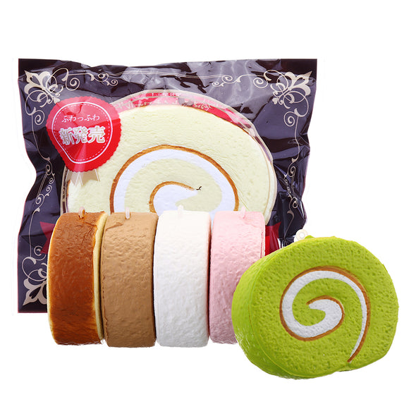 Cake Squishy Swiss Roll 7cm Slow Rising Jumbo Funny Gift Collection With Packaging