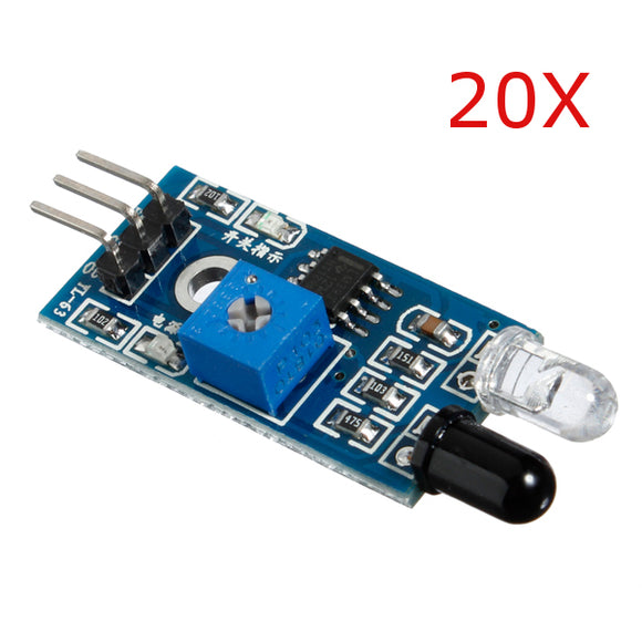 20Pcs Infrared Obstacle Avoidance Sensor For Arduino Smart Car Robot
