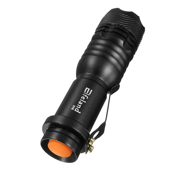 Elfeland Q5 3Modes Zoomable Outdoor LED Flashlight Torch Lamp AA/14500