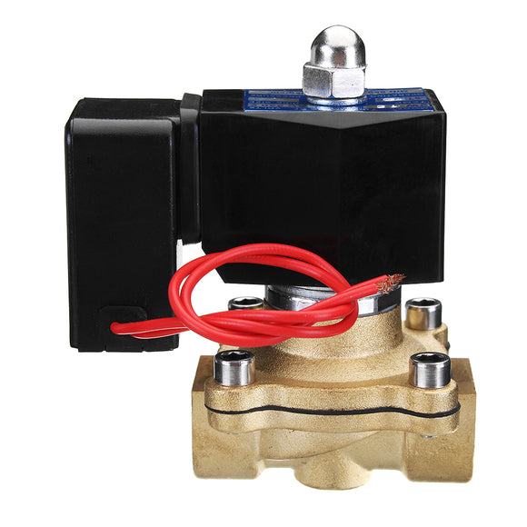 1/2 AC 220V Brass Electric Solenoid Valve Energy Saving Normally Closed Water Switch Valve