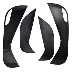 4pcs Carbon Fiber Door Protective Anti Kick Film Sticker For Hyundai Tucson 2015-2016