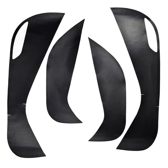 4pcs Carbon Fiber Door Protective Anti Kick Film Sticker For Hyundai Tucson 2015-2016