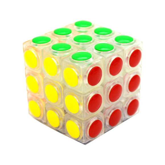Magic Cube Block Speed Professional Puzzle Colorful Convex Point Cube Fidget Cube Toys