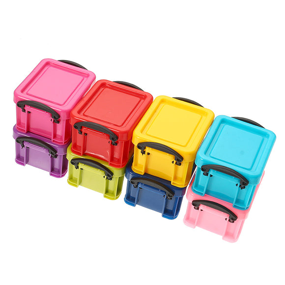 Colorful Mini Jewelry Box Cubic Earrings Necklace Accessories Container Portable Case Storage Box