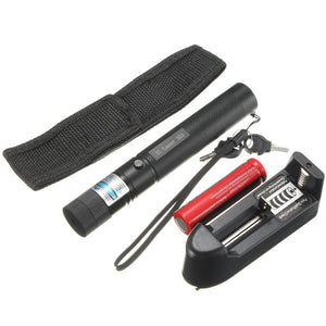405nm 303 Blue-violet Purple Laser Pointer 18650 Holster Charger Set