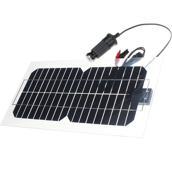 18V 5.5W 31.5 x 16.5 x 0.15CM Semi Flexible Solar Panel With Cables