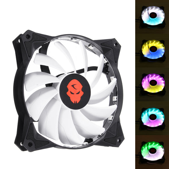 Coolmoon 1PCS 120mm RGB Adjustable LED Cooling Fan PC Computer Cooling Fans