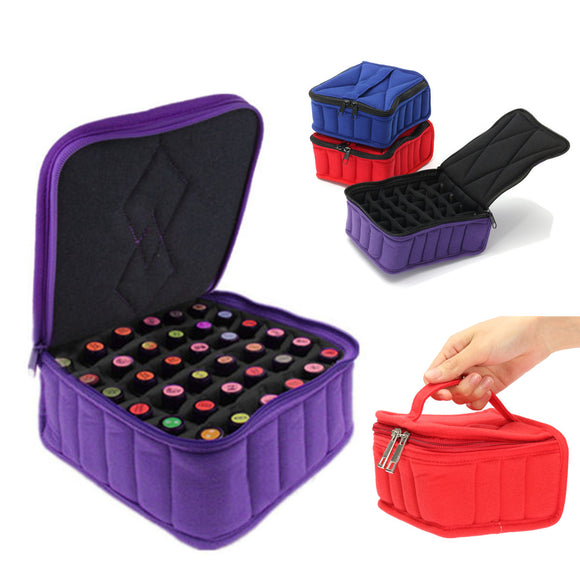 30Pcs 5ML 10ML 15ML  Essential Oil Bag Organizer Bottles Carrying Case Portable Travel Holder