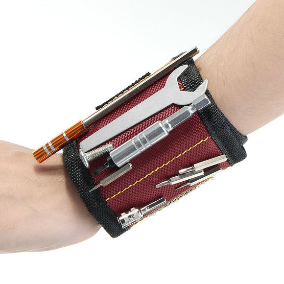RaitoolMagnetic Wristband Tool Pickup Wristband for Holding Tools Wrist Bands Tool Holder Organizer