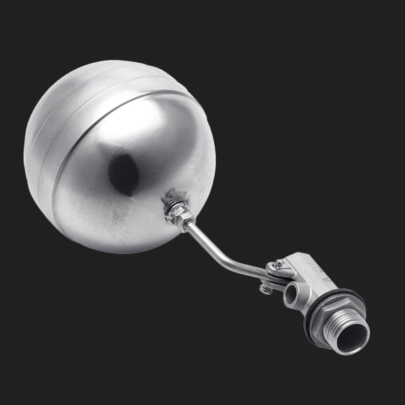 DN15 1/2 Stainless Steel Floating Ball Valve Adjustable Water Level 90 Degree